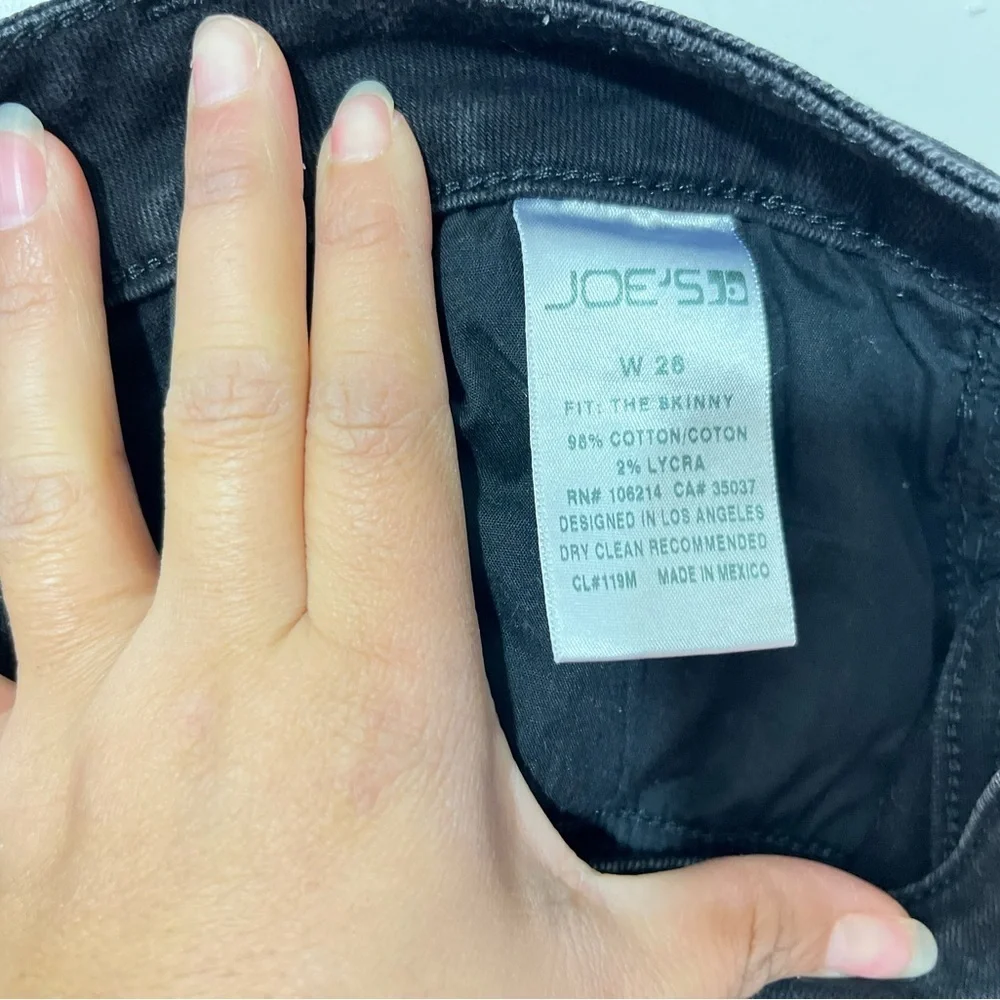 Joes Women Jeans Mid Rise The Skinny Black Size 26